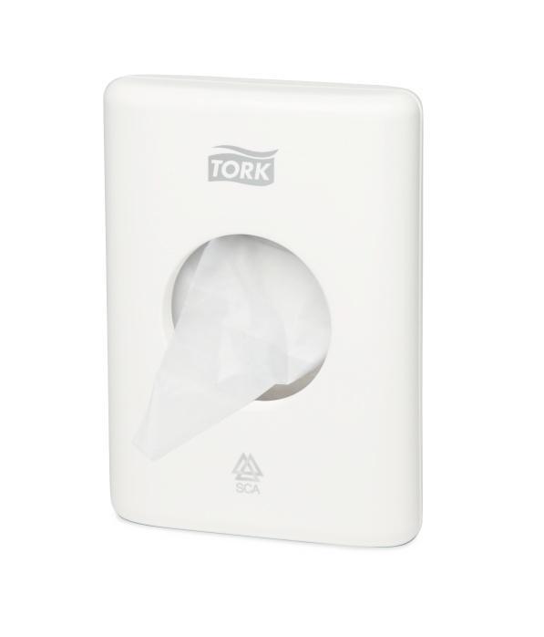 Zásobník na hygienické sáčky - hygokazeta Tork bílá B5