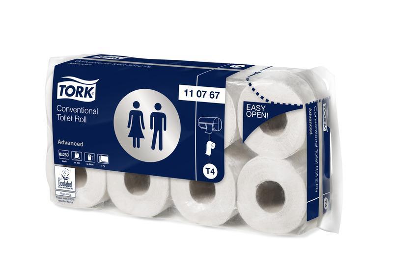 Toaletní papír TORK Advanced 2vrstvy 250útržků T4 - 8ks