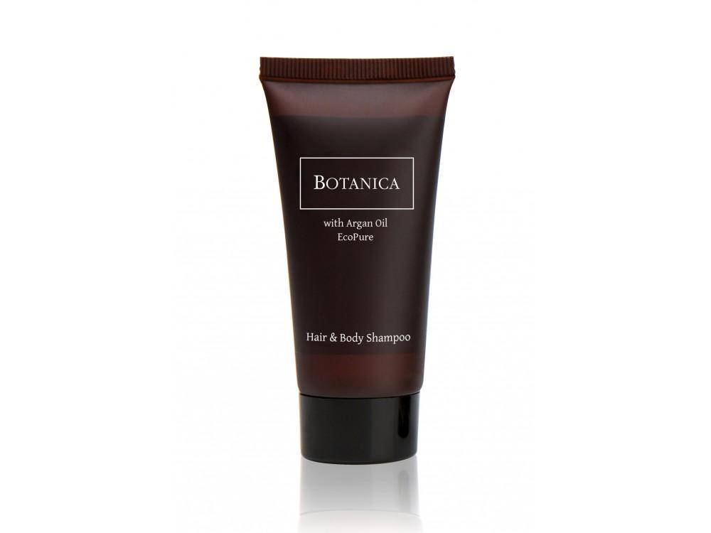 Luxusní hotelový vlasový a tělový šampón v tubě 40ml Botanica
