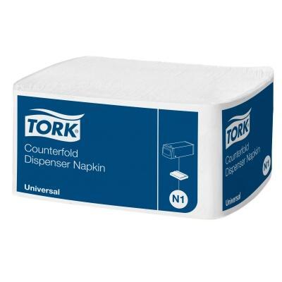 Papírové ubrousky TORK 1vrstva 32x33 bílé do zásobníku N1 - 1krt