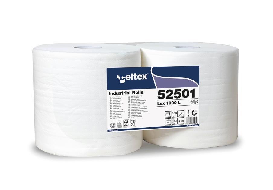 Průmyslová papírová utěrka CELTEX Lux 1000 L, šířka 26,5cm - 2ks