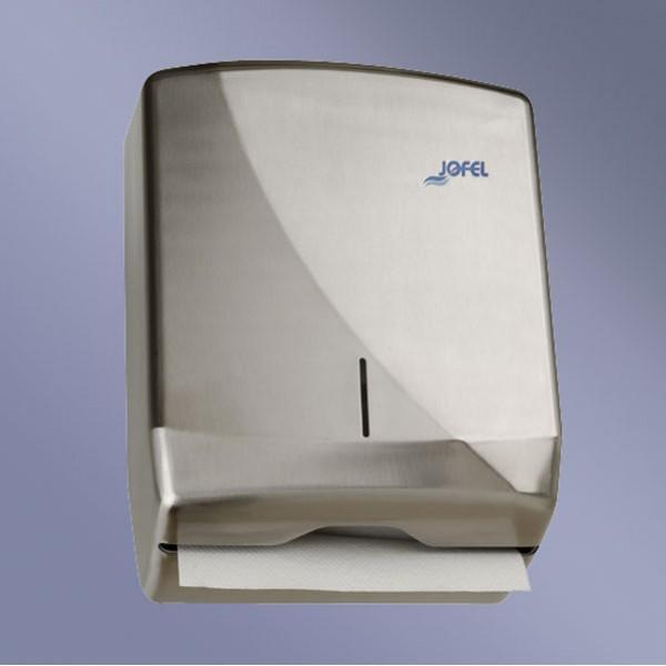Zásobník na skládané papírové ručníky JOFEL Futura New Line, nerez lesk