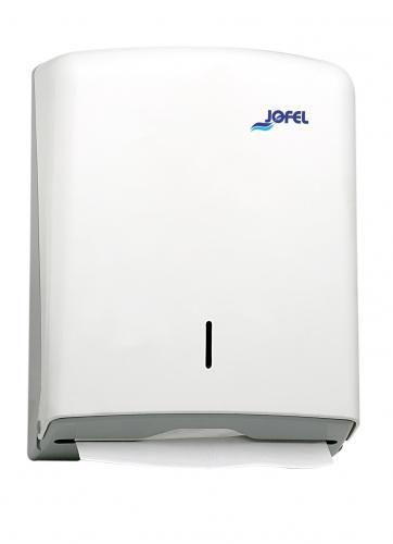 Zásobník na skládané papírové ručníky JOFEL Azur, bílý plast