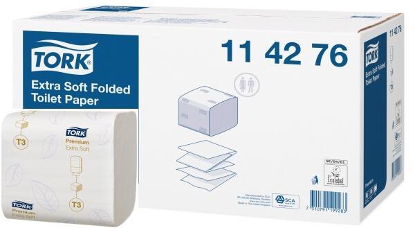 Toaletní papír skládaný TORK PREMIUM Soft 2vrstvy T3 - 1krt