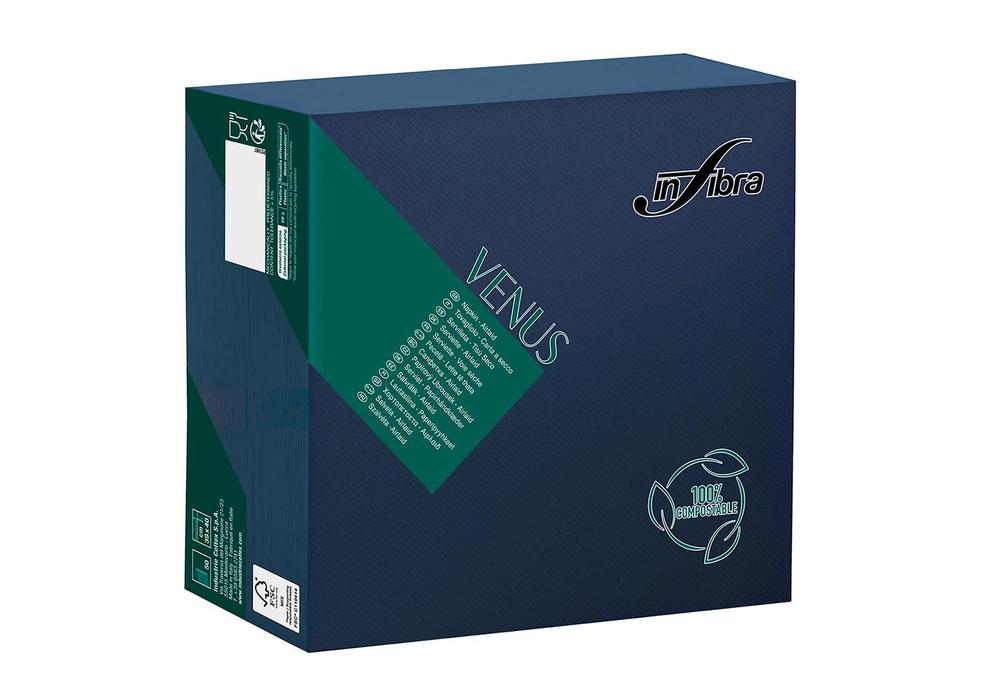 Ubrousky INFIBRA Venus Airlaid 40x40cm textilní BIO modrá - 50ks