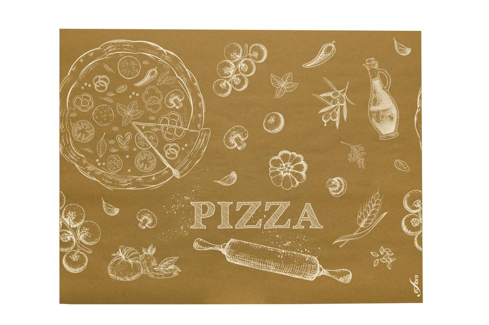 Jednorázové papírové prostírání Infibra Natur PIZZA 30x40cm - 500ks