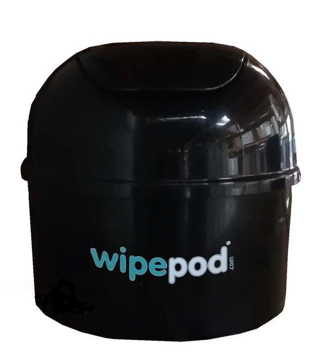 Zásobník Wipepod pro dezinfekční utěrky černý