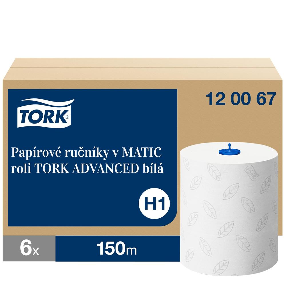 Papírové ručníky v MATIC roli TORK ADVANCED bílá H1 - 6ks
