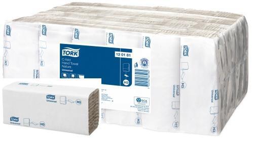 Papírové ručníky skládané TORK C Universal béžové H3 - 1krt