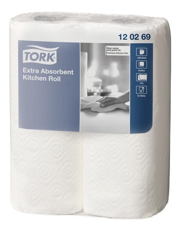 Papírové kuchyňské role TORK KITCHEN PLUS - 2ks