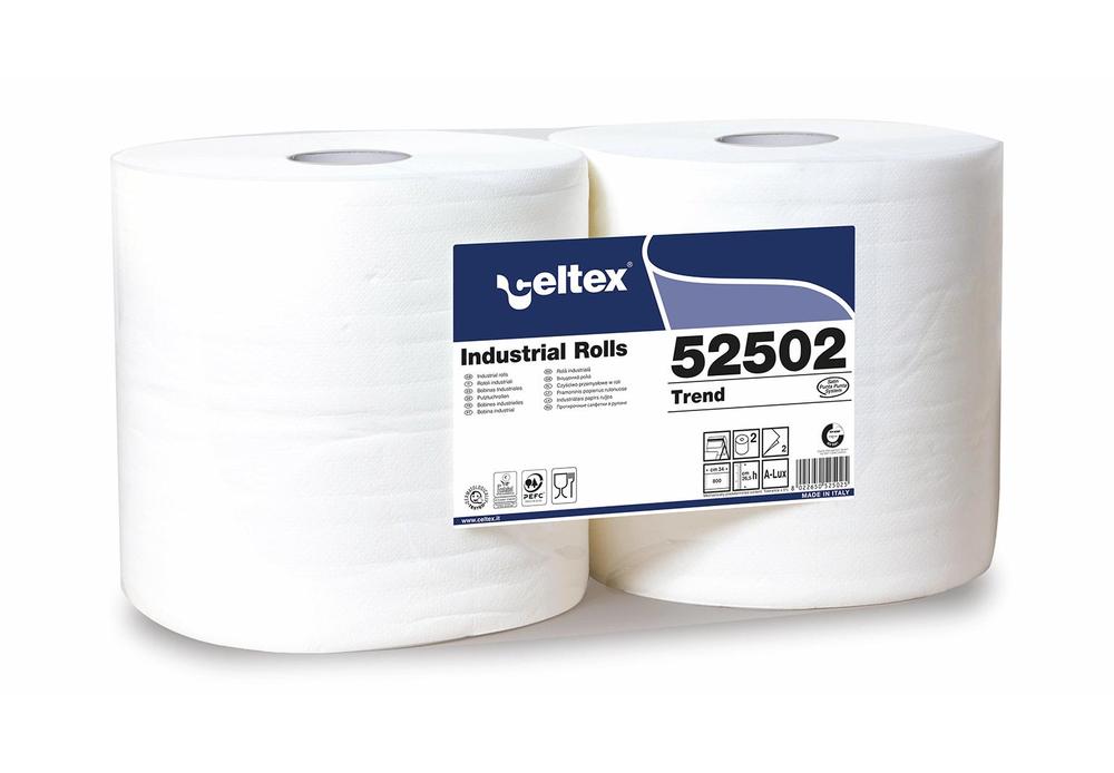 Průmyslová papírová utěrka CELTEX White Trend 800, šířka 26,5cm - 2ks