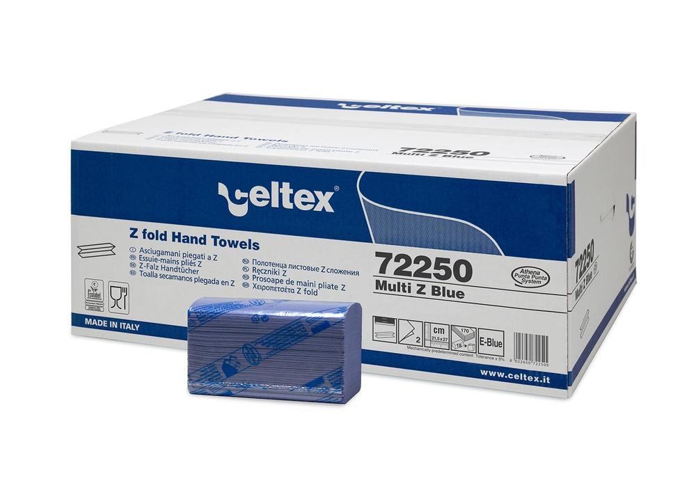 Papírové ručníky skládané CELTEX MULTI BLUE 3060ks - 1krt