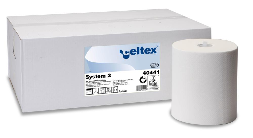 Ručník papírový matic role CELTEX System 2 bílá - 6ks