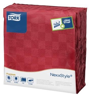 Papírové ubrousky TORK NexxStyle 2vrstvy 38x39cm burgundy - 50ks