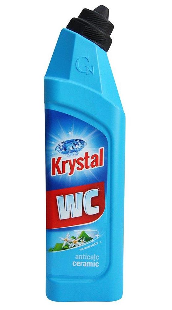 Krystal WC čistič anticalc 750ml modrý