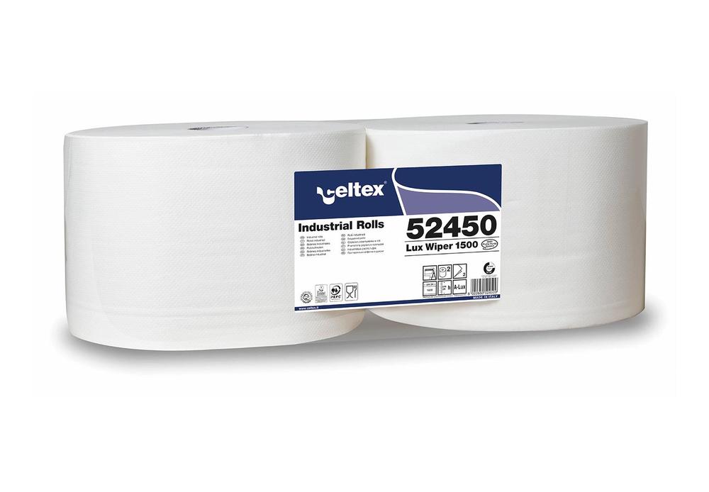Průmyslová papírová utěrka CELTEX White Lux 1500, šířka 24cm - 2ks