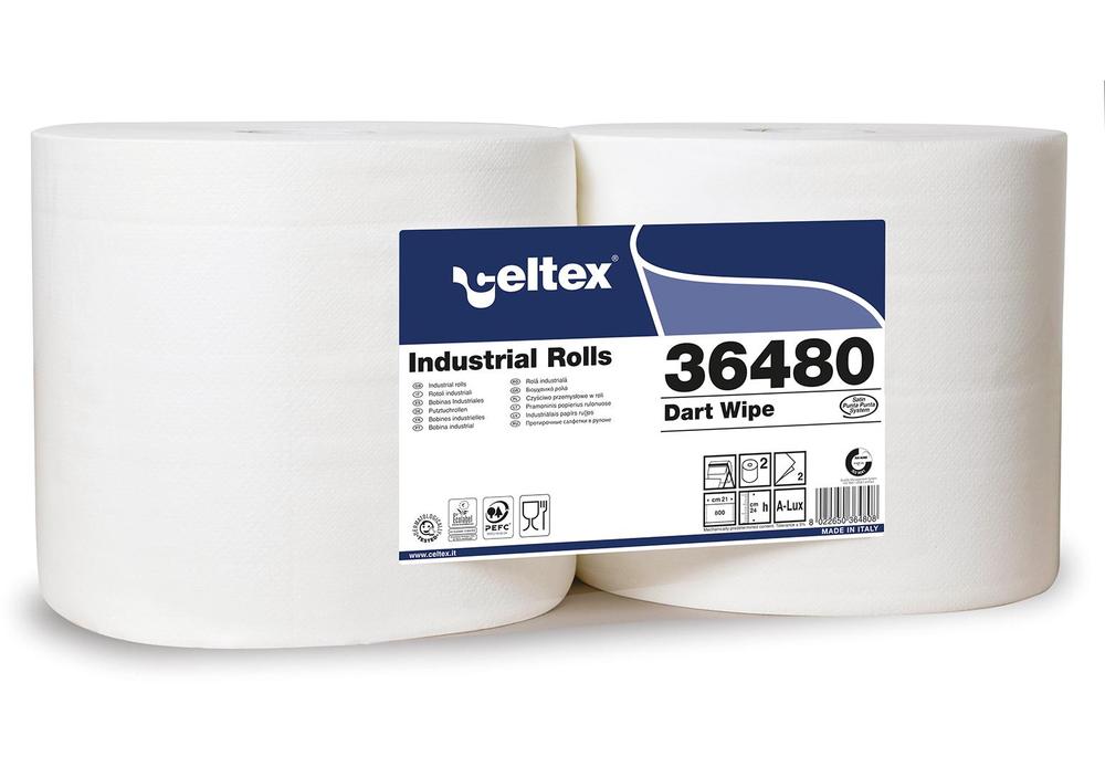 Průmyslová papírová utěrka CELTEX Dart Wipe 800, šířka 24cm