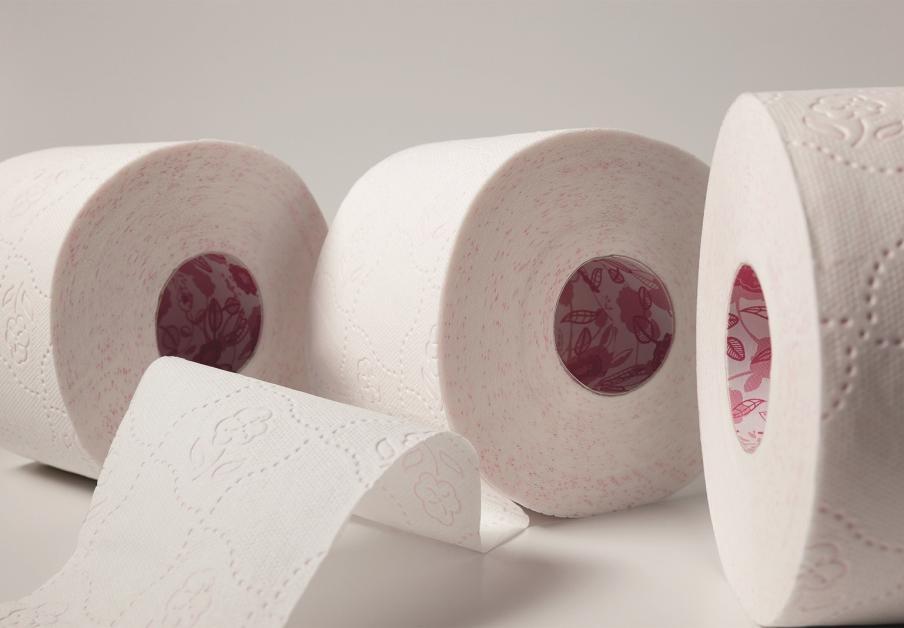 Toaletní papír CELTEX Flowers Premium 3vrstvy,300 útržků- 4ks
