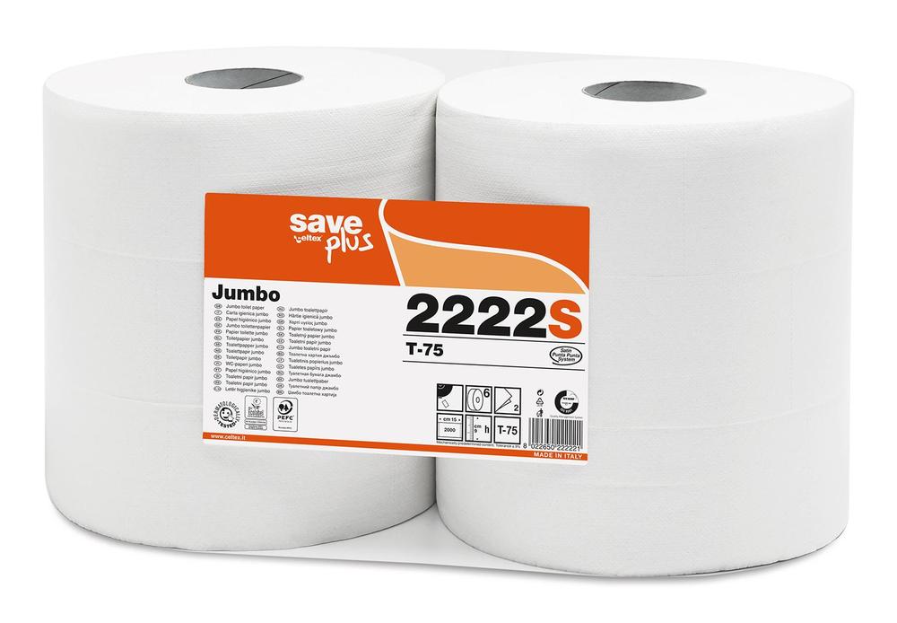 Toaletní papír Jumbo role CELTEX S-Plus 2vrstvy - 6ks
