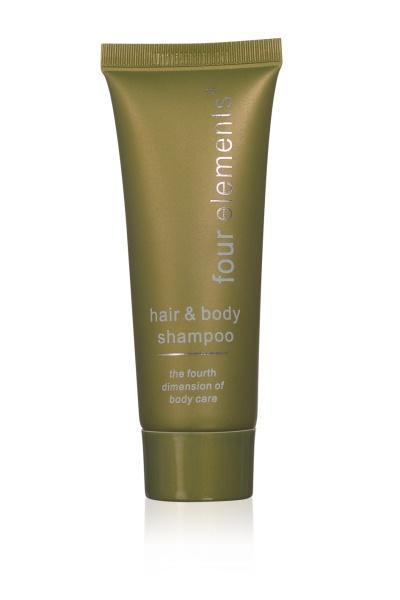 Luxusní hotelový vlasový a tělový šampón v tubě 30ml Four Elements - 50ks