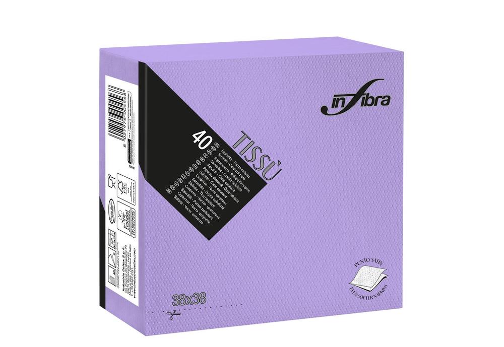Papírové ubrousky INFIBRA Linea New Soft-touch levandule 2vrstvy 38x38cm - 40ks
