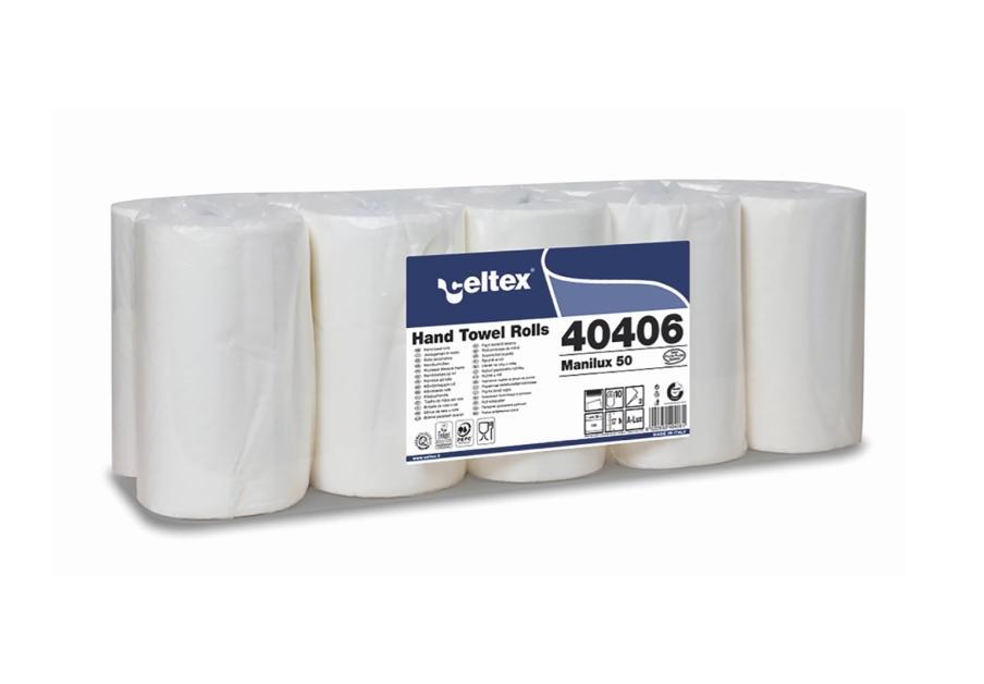 Papírové ručníky v roli CELTEX ManiLux 50 bílá - 10ks
