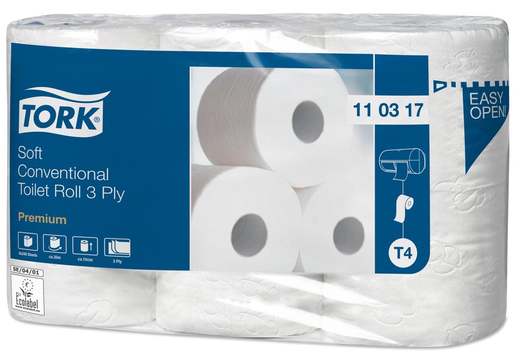 Toaletní papír TORK Premium Extra Soft 3vrstvy 248 útržků T4 - 6ks