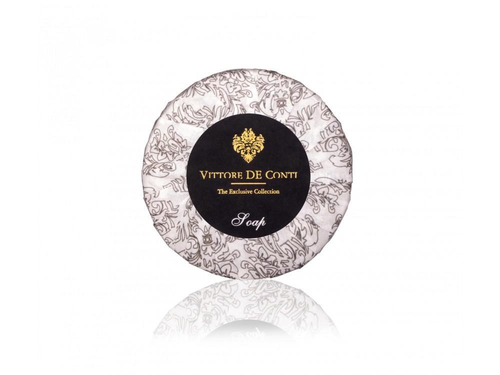 Luxusní hotelové mýdlo 30g ve skládaném papírku Vittore de Conti