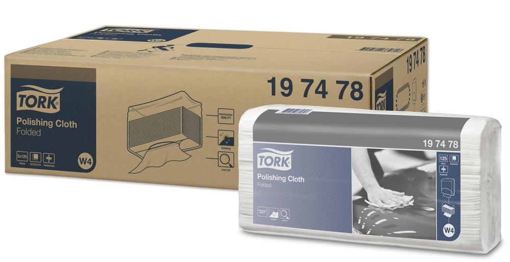 Průmyslová utěrka z netkané textílie Tork Premium - leštění Top Pak NEW - 125ks