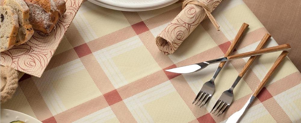 Papírové ubrousky INFIBRA Linea nugát 2vrstvy 38x38cm - 40ks