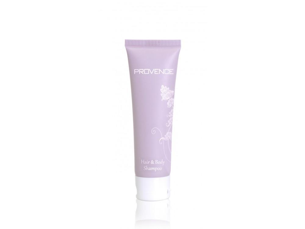 Luxusní hotelový tělový a vlasový šampon v tubě 35ml Provence