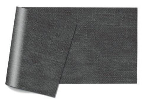 Papírový ubrus Infibra 100x100cm efekt netkané textílie - antracit 20ks
