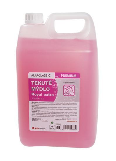 Tekuté mýdlo Royal Premium 5l, růžové s glycerinem