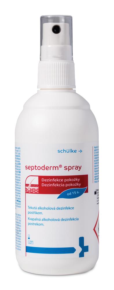 Tekutá alkoholová dezinfekce postřikem Septoderm spray 200ml