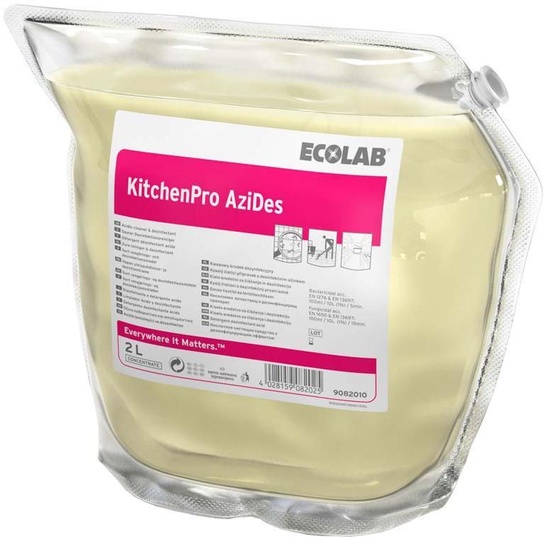 Kyselý čistící a dezinfekční prostředek KitchenPro AZIDES 2l pro podlahy a povrchy