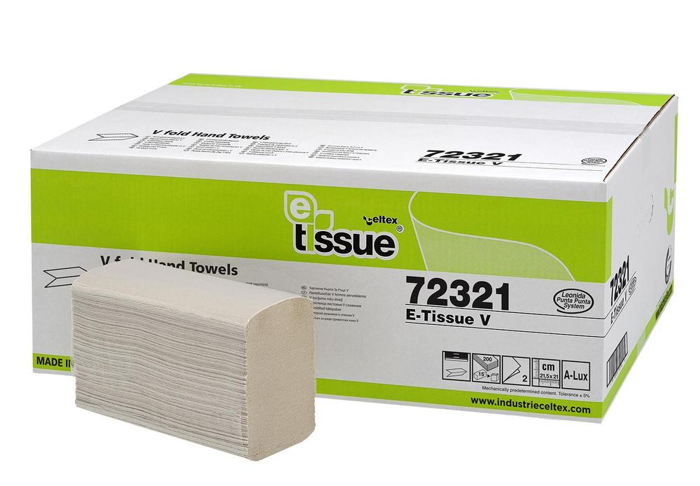 Papírové ručníky skládané CELTEX BIO E-Tissue 3000ks, 2vrstvy