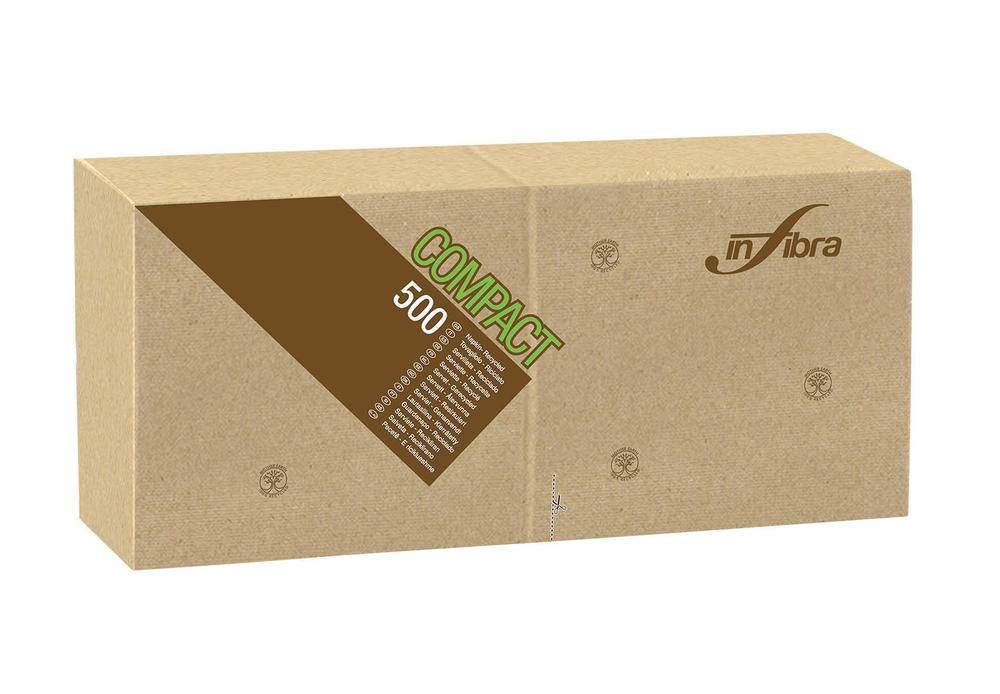 Papírové ubrousky BIO-EKO Infibra 1vrstva 30x30cm béžová - 500ks