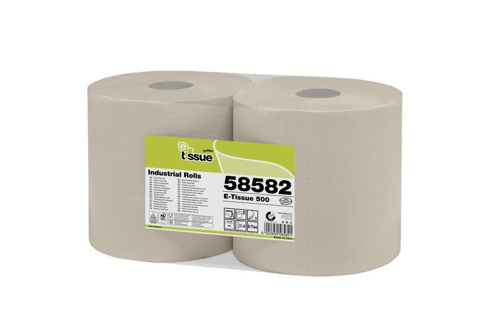 Průmyslová papírová utěrka 500 CELTEX BIO E-Tissue, 3vrstvy, šířka 26,5cm - 2ks