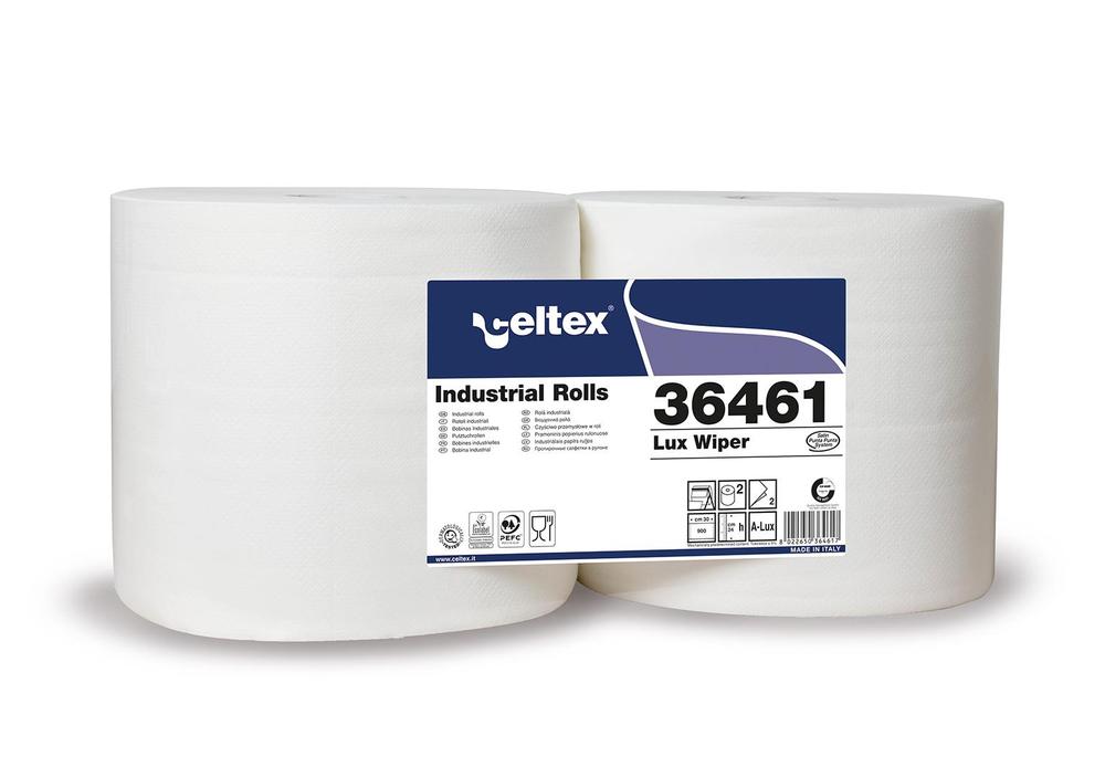Průmyslová papírová utěrka CELTEX White Lux 900, šířka 24cm, 2vrstvy