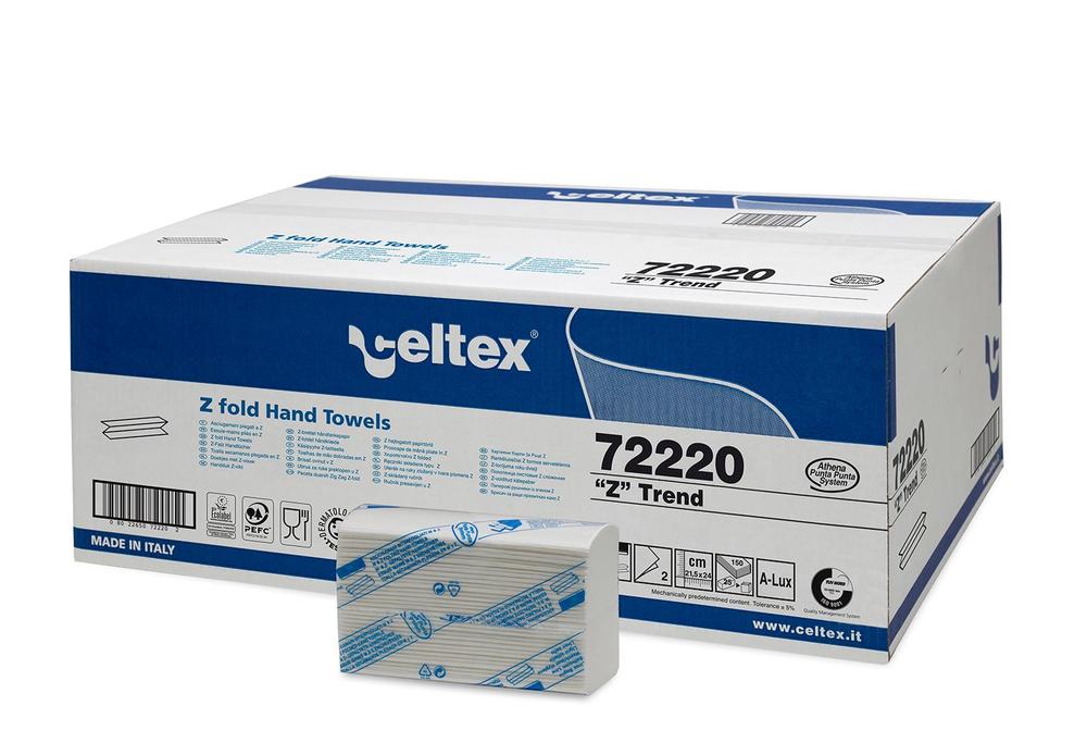 Papírové ručníky skládané CELTEX Z-Trend 3750ks, 2vrstvy