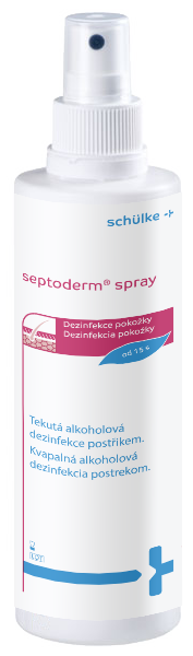 Tekutá alkoholová dezinfekce postřikem Septoderm spray 250ml