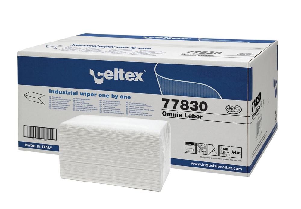 Papírové ručníky skládané CELTEX Omnia Labor 1680ks, bílé, 3vrstvy - 1krt