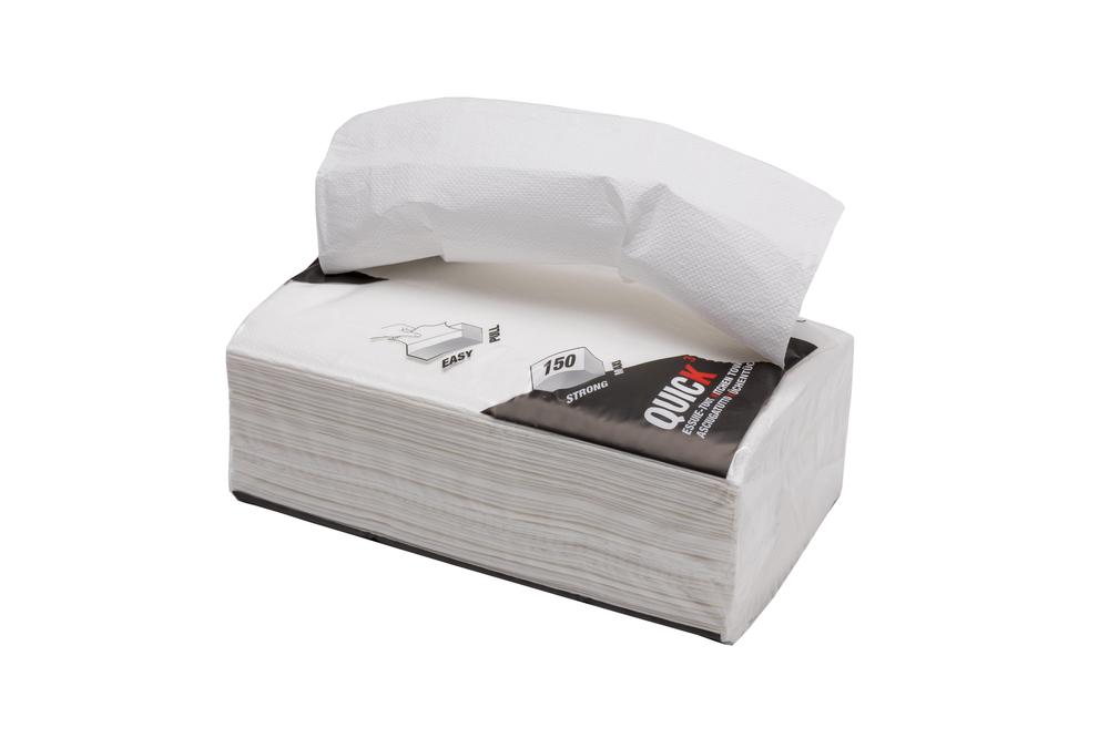 Papírové ručníky skládané CELTEX Infiore Quick 2400ks, bílé, 2vrstvy