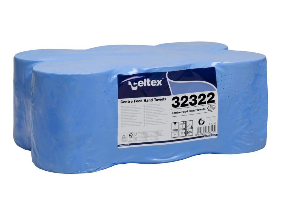 Papírové ručníky v roli CELTEX Maxi modrá 2vrstvy - 6ks