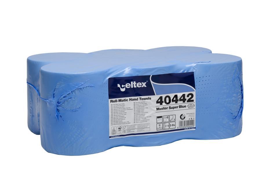 Papírové ručníky v Matic roli CELTEX Master SuperBlue modrá 2vrstvy - 6ks