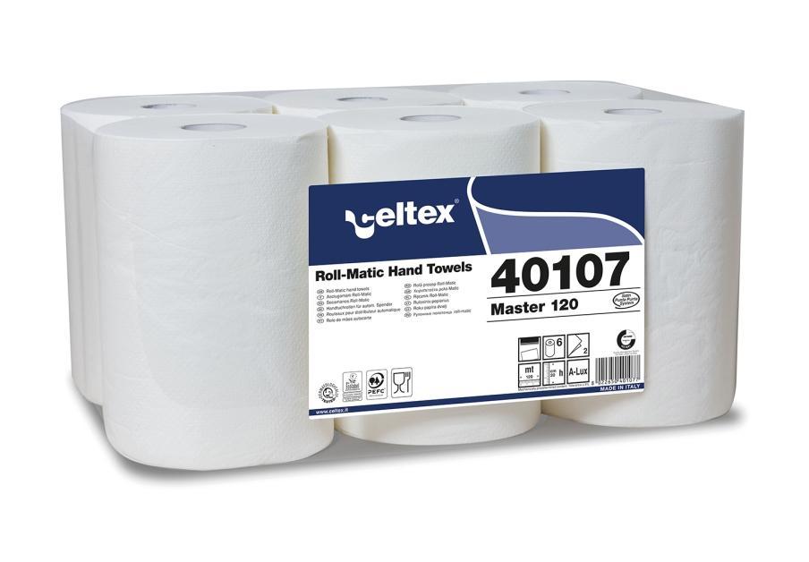 Papírové ručníky v Matic roli CELTEX Master 120 bílá - 6ks