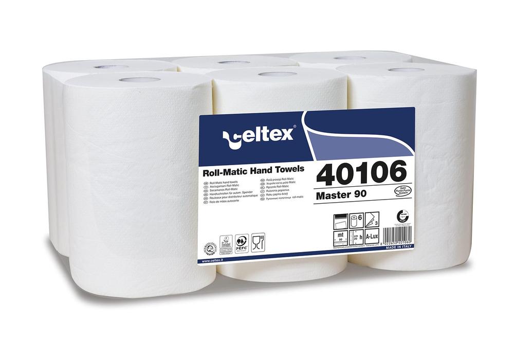 Papírové ručníky v Mini Matic roli CELTEX 90 bílá - 6ks