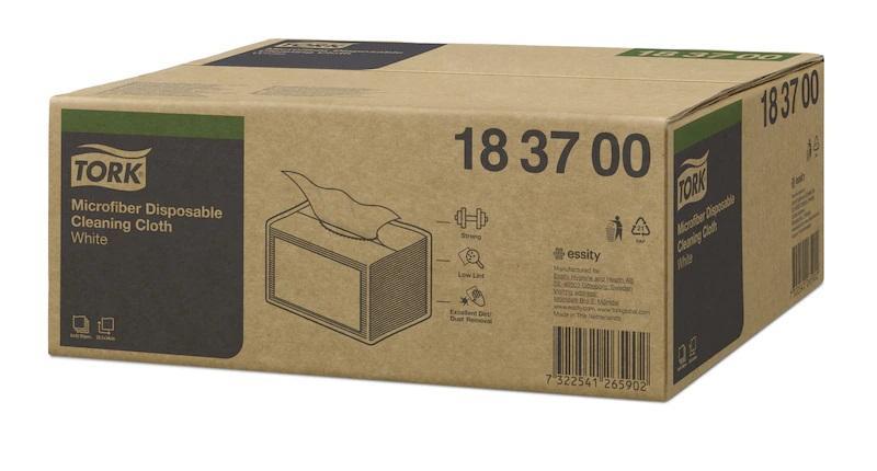Tork jednorázová čisticí utěrka z mikrovlákna 29,5x34cm, bílá - 40ks