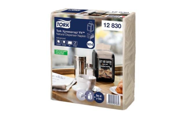 Papírové ubrousky TORK Fit 2vrstvy 21,3x16,5 do zásobníku N14 - 1krt