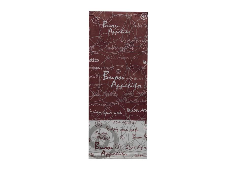 Papírová kapsička na příbory Infibra New Buon Apetitto s bílým ubrouskem - 125ks
